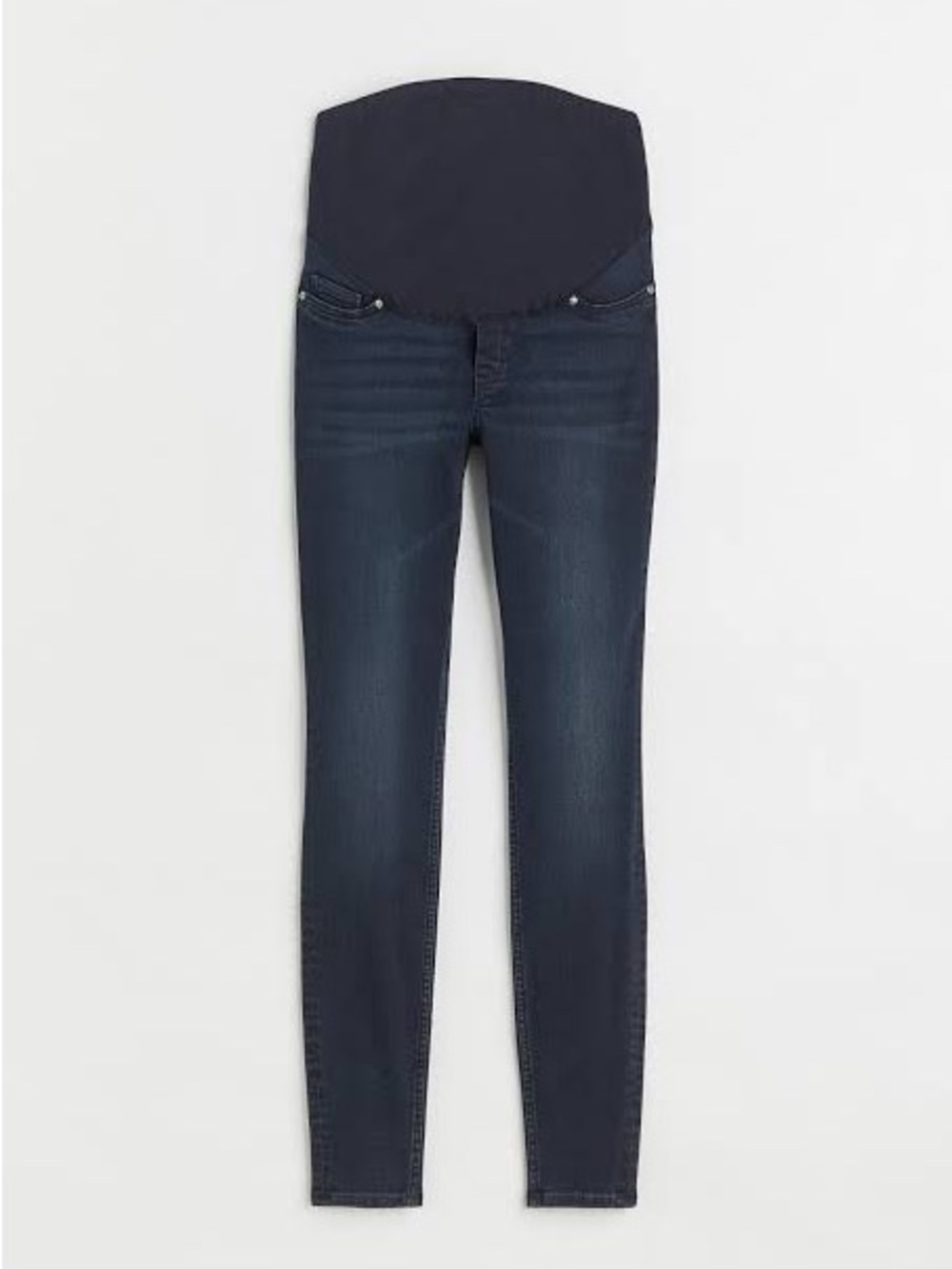 H&M Mama Maternity Dark Blue Skinny Jeans with Over-Belly Panel